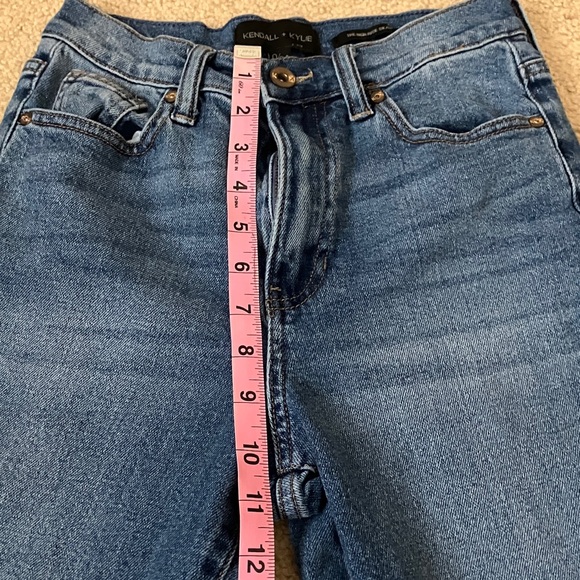 Kendall & Kylie The High Rise Skater Straight Leg Denim Jeans cotton stretch - Picture 5 of 11